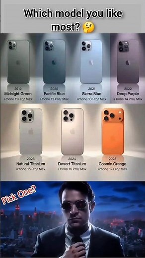 iPhone Pro Colors Evolution 🎨🤯 (2019–2025) | Pick Which one? 🤔