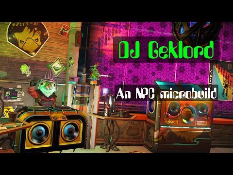 DJ Geklord. An NPC microbuild in No Man's Sky - base build tour #nomanssky