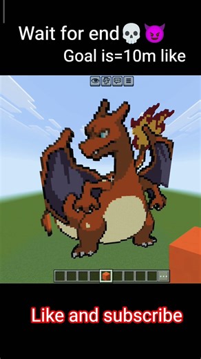 I built a MASSIVE Charizard in Minecraft! 🔥 #Shorts
