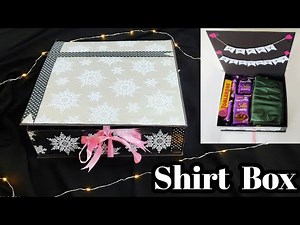 How to make hamper box at home | Handmade birthday gift ideas | Shirt box tutorial | Farzana