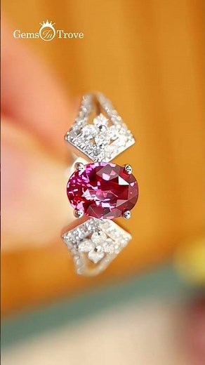 Certified Pink Sapphire 18K Gold Ring