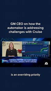 "I think it was a lack of transparency," CEO Mary Barra says of Cruise, GM's majority-owned autonomous vehicle subsidiary which recently issued a voluntary recall affecting 950 of its robotaxis and suspended all vehicle operations on public roads. Read the full story here: cnb.cx/3T58jNm | CNBC