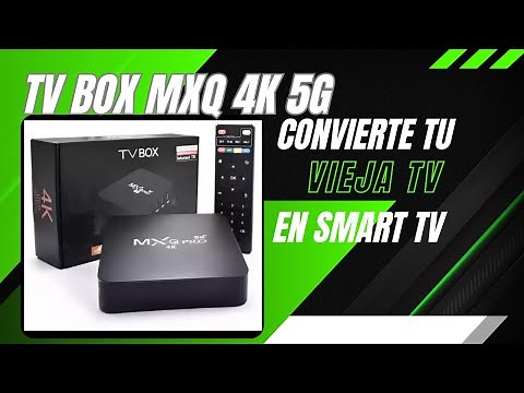 ✔️TV BOX ANDROID MXQ 4k PRO 5G MIRA LO QUE PUEDES HACER