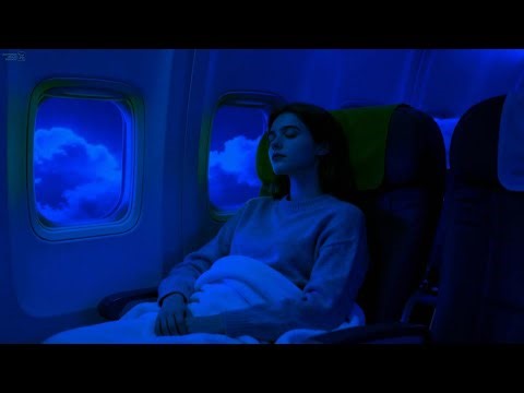 Soothing Plane Sounds For Sleep | Night Flight Ambience For Deep Restful Sleep Calm And Productivity