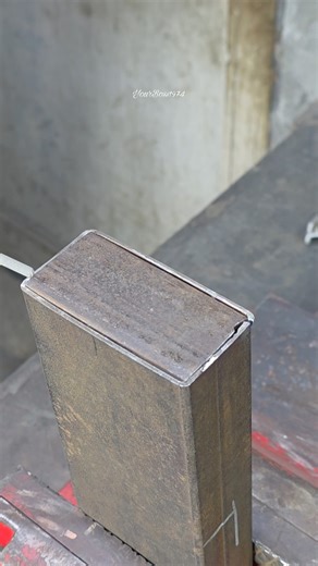 New technique for packing square hollow without welding #welder #welding #yourboss