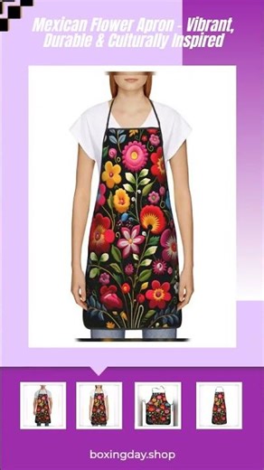 Mexican Flower Apron – Vibrant, Durable & Culturally Inspired