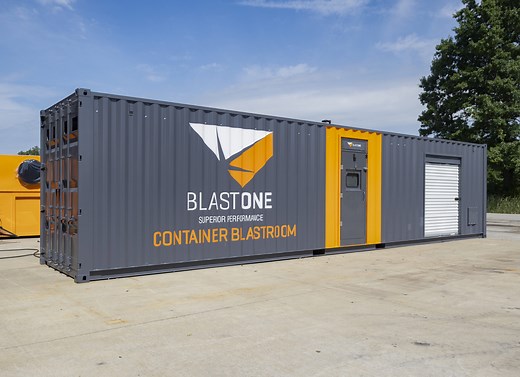 Portable Shipping Container Blast Room