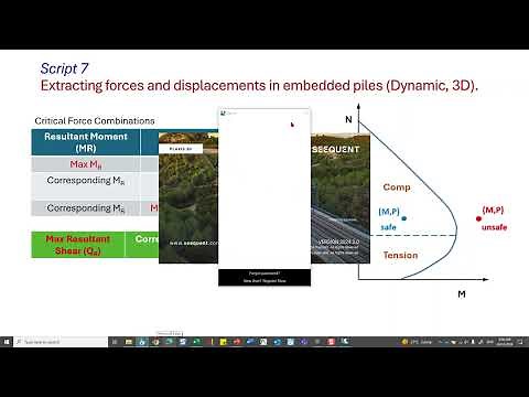 Python for Plaxis - Embedded Beam Piles DYNAMIC