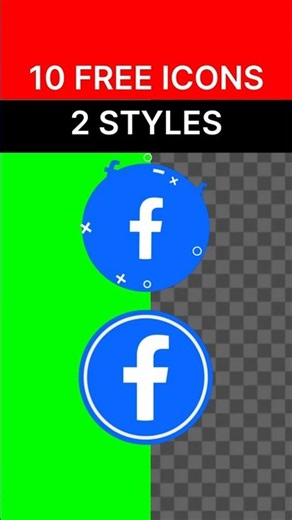 FREE Facebook Logo Animation (2 Styles) Green Screen & Transparent