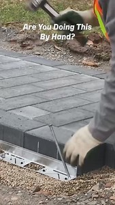 It’s that easy 🤝 #easy #pavetool #hardscape #familybusiness #edging #hammer #quick | Pave Tool Innovators, LLC