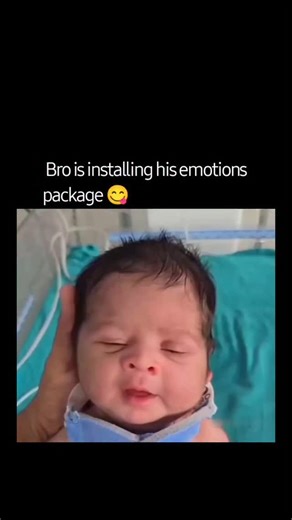 GaggleFlick on Instagram: "The post shares a 21-second video of a newborn in a hospital crib cycling through facial expressions like yawning, smiling, and frowning, captioned "Bro is installing his emotions package" to humorously equate infant development with Python software installation. a self-described part-time cricketer and full-time X user, it posted on December 18, 2025, and quickly amassed 666 likes, 69 reposts, and affectionate replies like "pip install emotions" that extend the tech p