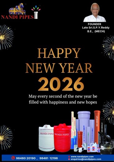 21 reactions | NANDI PIPES is a household name in PVC , HDPE pipes and fittings, manufacturing PVC pipes with "Quality that lasts for generations" since last 45 years. For Contact us :- +91 9848112196, +91 9848112198, +91 9848112189, +91 98480 20190. | Nandi Pipes | Facebook