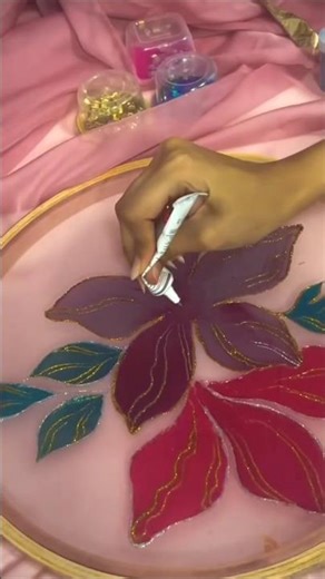 Beautiful Handmade Floral Hoop Art ✨ | Home Decor | Shorts