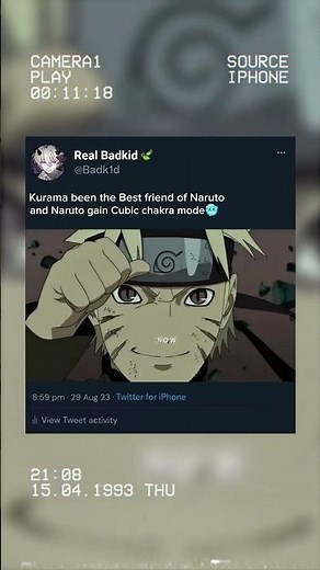 Kurama and Naruto are the best friends now🔥