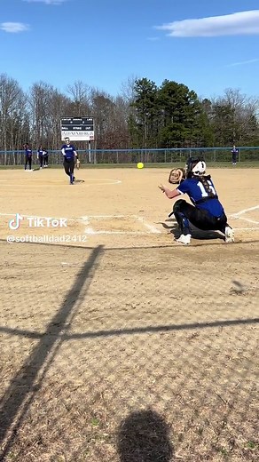 Sophia's Impressive Debut as 8th Grade Pitcher in Softball