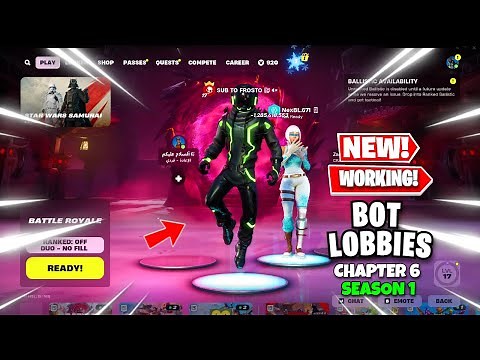 How To Get Bot Lobbies in Fortnite Chapter 6 Season 1 (WORKING)