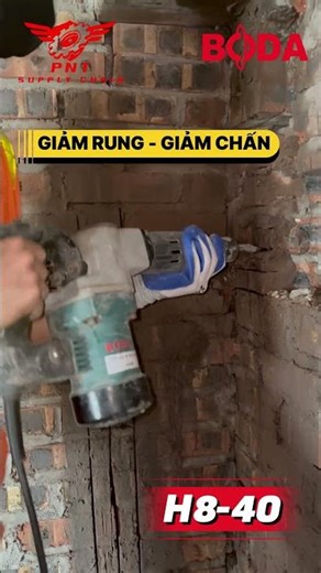 H8-40 Đục khoẻ từng đường - Êm ái không rung. Giảm chấn thợ an tâm làm cả ngày!