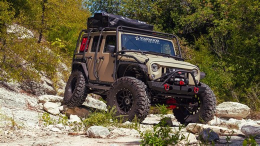 11 reactions | Take on any terrain with confidence! This Jeep Wrangler sprayed with the Starwood Signature Finish in Gobi Tan is built for off-road adventures, making it a perfect companion for the wildest trails. Check out Starwood Motors for more information on building your own. #JeepOffroad #StarwoodMotors #GobiTanJeep #UnleashTheAdventure #ShopStarwood | Starwood Custom Off-Road | Facebook