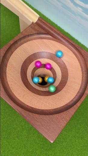 Marbles falling in a vortex Marble Run ASMR #288 Slow Motion Colorful marbles #marblerun #マーブルラン
