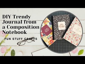 DIY Trendy Composition Notebook Journals