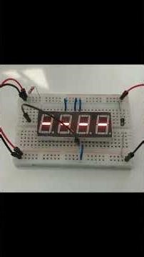 4 digit 7 segment test LEDs
