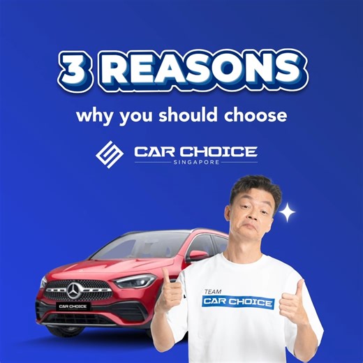 2.9K views · 18 reactions | 3 Reasons Why You Should Choose Car Choice Singapore! ✅Largest Fleet in Singapore -- Largest Used Car Lister in SG Carmart ✅ Dealership with The Most Online Review -- Overall 5 Stars from 999+ Reviews ✅ The Only Dealership with 6-months Full Coverage Warranty Visit us today and drive away with confidence! ------------------ Contact number: 8318 9089 Showrooms: https://bit.ly/CCSGShowrooms | SG Car Choice | Facebook