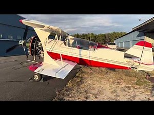 Pitts Model 12 N377DJ First Run After 4 Years! Perfect!