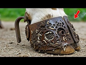 Rescue Cow Hoof Nail Steps on Nails Remove Cut and Trimming Remove Metal Screw From Cow