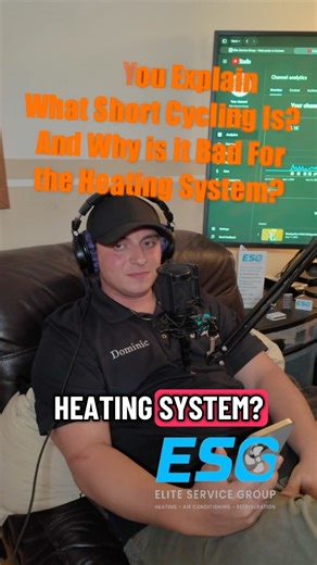 If your system keeps turning on and off fast — That’s short-cycling, and it’s terrible for your heating system! Dom breaks down what causes it and why it destroys efficiency! 🎙️ The Unfiltered Podcast Ep. 3 🎬 Prod. by Studio Wolf Productions #HVAC #Heating #EliteServiceGroup #StudioWolfProductions #HVACTips #HeatingSeason | Elite Service Group