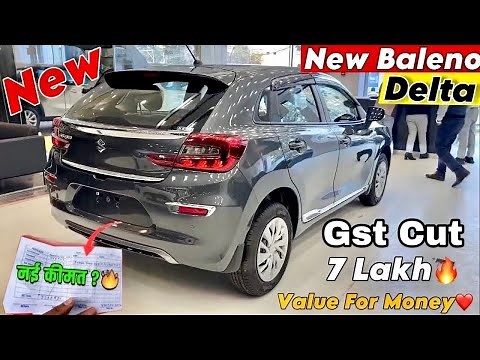 New BALENO Updated Gst Cut 2nd Base Model Delta || Maruti Suzuki BALENO 2025 Grey Review