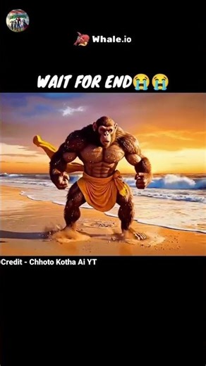 monkey fight with alien 😀