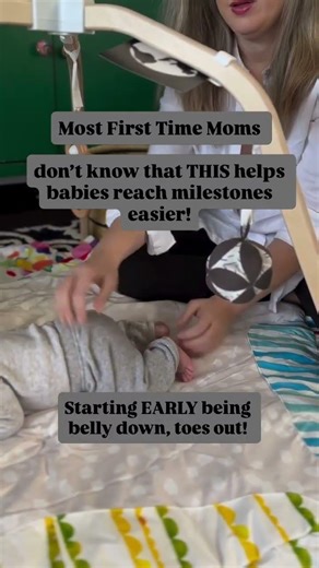 Most first-time moms don’t know that toes-out belly time is one of the most powerful ways to build a