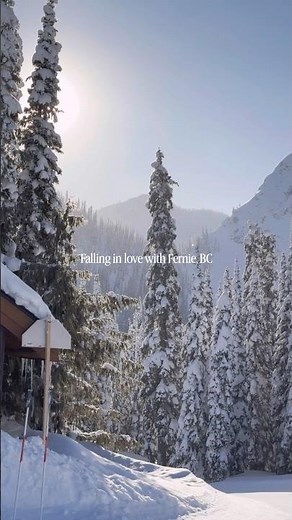 Winter wonderland in Fernie, BC ❄️ #travel #snow #winter #skiing #canada