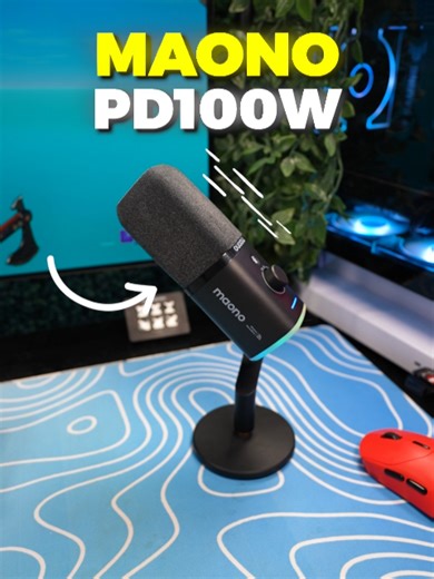 This Wireless Gaming Mic Is Actually INSANE… 🎤🔥@maonomicrophone#WirelessMic #GamingMic #StreamingSetup #Maono #MaonoPD100W #hybridmicrophone