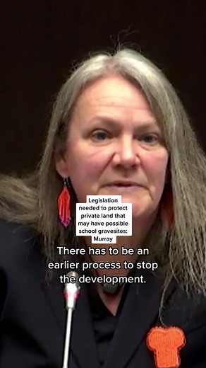 Kimberly Murray, the independent special interlocutor for missing children and unmarked graves and burial sites, told a Senate committee on Tuesday that some sites where searches need to take place for unmarked graves are in need of government protection. “We have landowners who aren’t allowing survivors onto properties even to do ceremony, let alone search the grounds,” Murray said. #aptnnews #indigenous