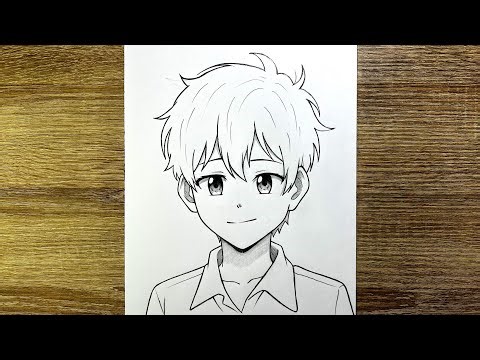 Comment dessiner un anime garçon mignon | Comment dessiner anime étape par étape | Dessin facile
