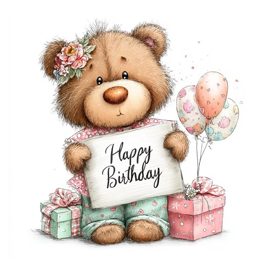 Teddy Bear Birthday Funny Clipart: Cute Cartoon Party Animals for Kids Crafts & Printables (digital Download - 21 Jpgs) - Etsy