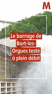 19K views · 194 reactions | Le test grandeur nature des évacuateurs de crue du barrage de Bort-les-Orgues a attiré la foule. Notamment vers 15 h 30 au moment où les évacuateurs ont craché 250 m3 d'eau par seconde. | La Montagne | Facebook