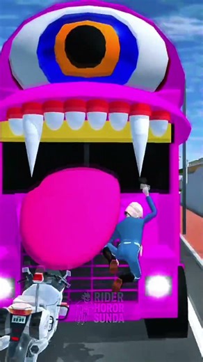 The Bus Eater Monster Trapped Sakura Police 😨 #sakuraschoolsimulator #sss #shorts