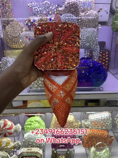 Orange Bridal Shoes for Traditional Nigerian Weddings