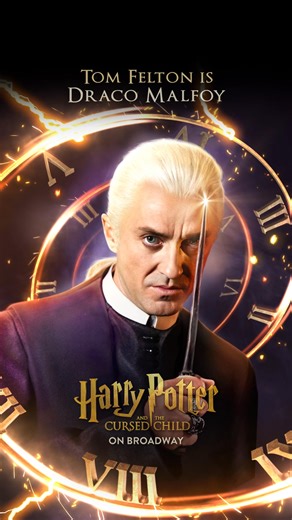 From screen to stage, Tom Felton returns to the role of Draco Malfoy live on Broadway for a limited time. Get tickets now. | Harry Potter and the Cursed Child