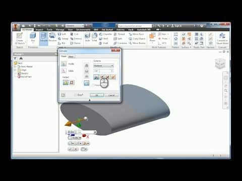 AutoDesk Inventor 2014 Ellipse, Extrude, Bend, Fillet Quick Start Guide