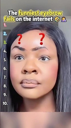 The funniest eyebrow fails on the internet 🤣 🤦‍♀️ #eyebrow #funny #fyp