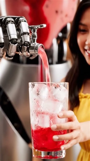 Strawberry Watermelon Heart – Cute Cat Robot Juice Bar #robotcat #shorts