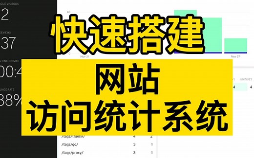 如何快速搭建网站访问统计系统