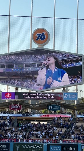 Destiny Rogers Live Performance of National Anthem at Dodgers Stadium