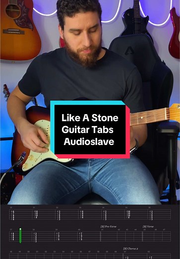 Guitar Solo Tabs for 'Like A Stone' by Audioslave