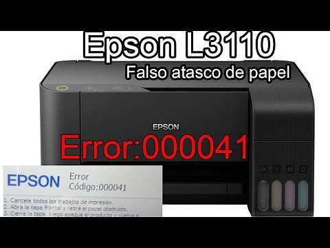 😁Epson L3110 Error Code: 000041, false paper jam