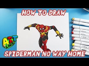 How to Draw SPIDERMAN NO WAY HOME JUMPING
