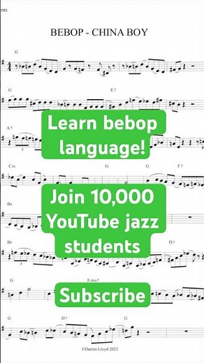 How bebop language transforms simple traditional jazz songs